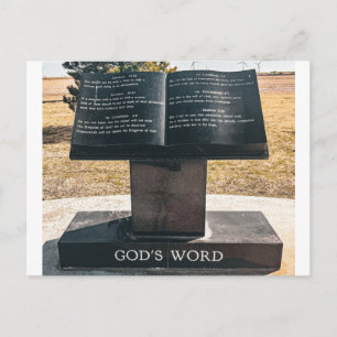 Carte Postale Sculpture de livre ouvert