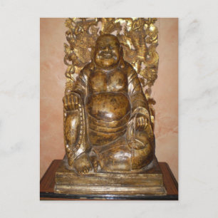 CARTE POSTALE SCULPTURE GOLDEN BUDDHA