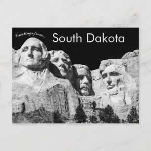 Carte Postale Sculpture sur le mont Rushmore Dakota du Sud États