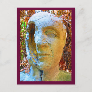 Carte Postale sculpture sur visage