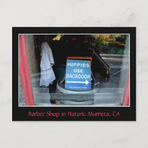Carte Postale Se connecter Fenêtre Barber-Shop, Murrieta, CA