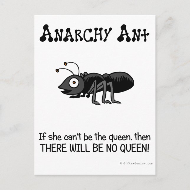 Carte Postale Se débarrasser de l'autorité (Devant)