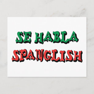 Carte Postale Se Habla Spanglish