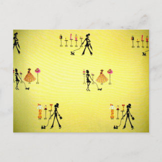 Carte Postale Se promener avec la Poochie