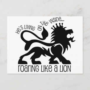 Carte Postale Se Rouler Comme Un Lion