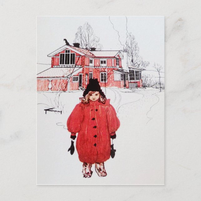 Carte Postale Se tenir debout en hiver (Devant)