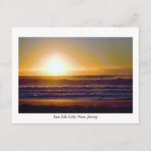 Carte Postale Sea Isle City New Jersey Sunrise Photo