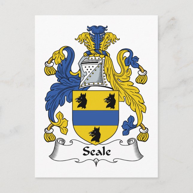 Carte Postale Seale Family Crest (Devant)