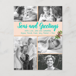 Carte Postale Seas n Greutages Famille Photo Collage