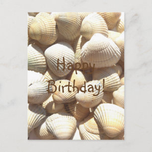 Carte Postale Seashells été, heureux anniversaire Félicitations