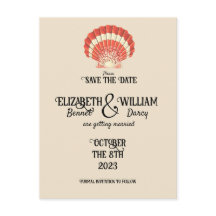 Seaside Cottagecore Vintage Enregistrer La Date