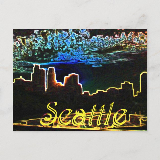 Carte Postale Seattle Glows (Devant)