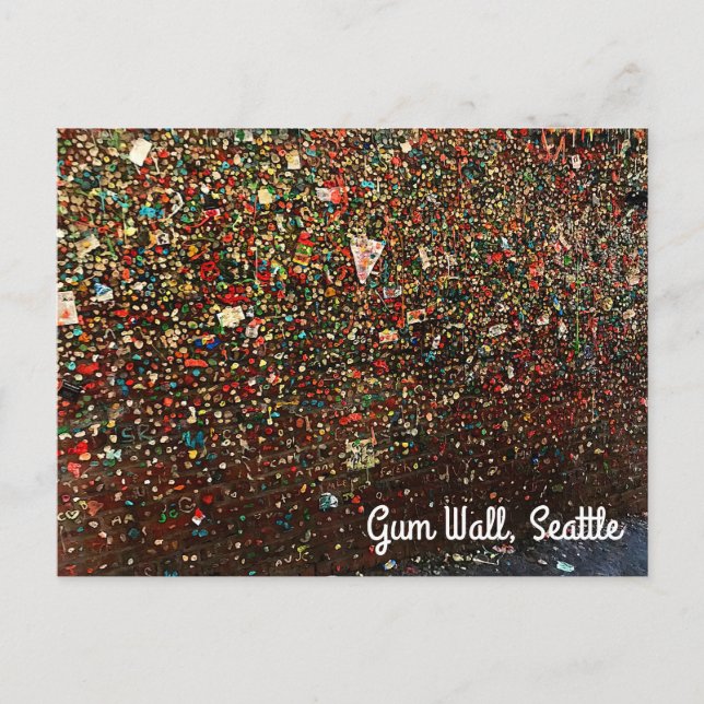Carte postale Seattle Gum Wall #3 (Devant)