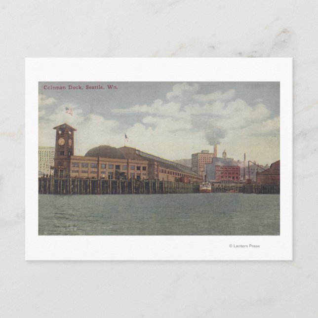 Carte Postale Seattle, quai WAColeman sur Seattle Waterfront (Devant)