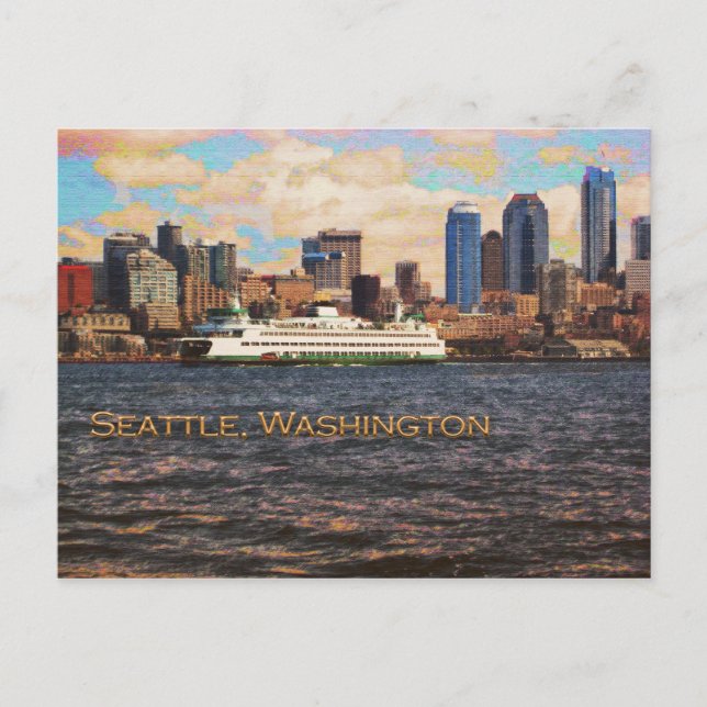 Carte Postale Seattle Skyline (Devant)