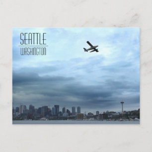 Carte Postale Seattle, WA Seaplane Taking Off from Lake Union