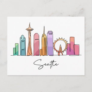Carte Postale Seattle WASHINGTON