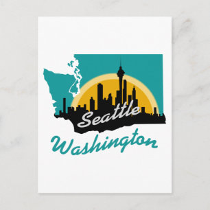 Carte Postale Seattle Washington