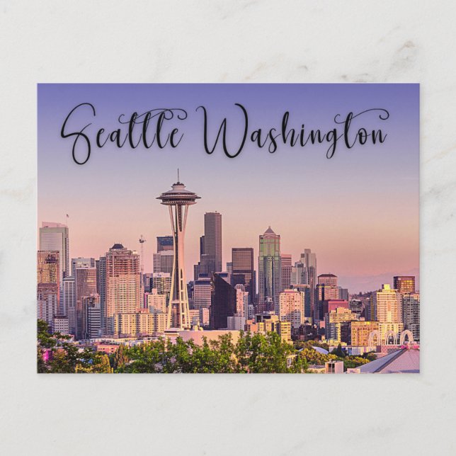 Carte postale Seattle Washington City (Devant)