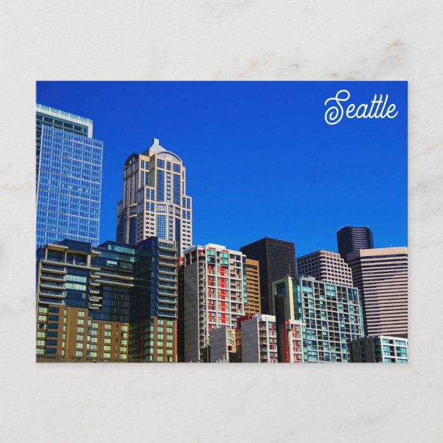 Carte Postale Seattle Washington City Skyline (Devant)