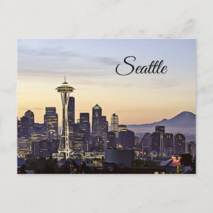 Carte postale Seattle Washington City Skyline