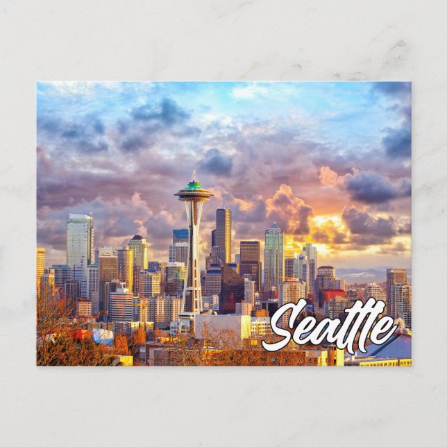 Carte Postale Seattle, Washington, États-Unis (Devant)