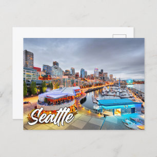 Carte Postale Seattle, Washington, États-Unis
