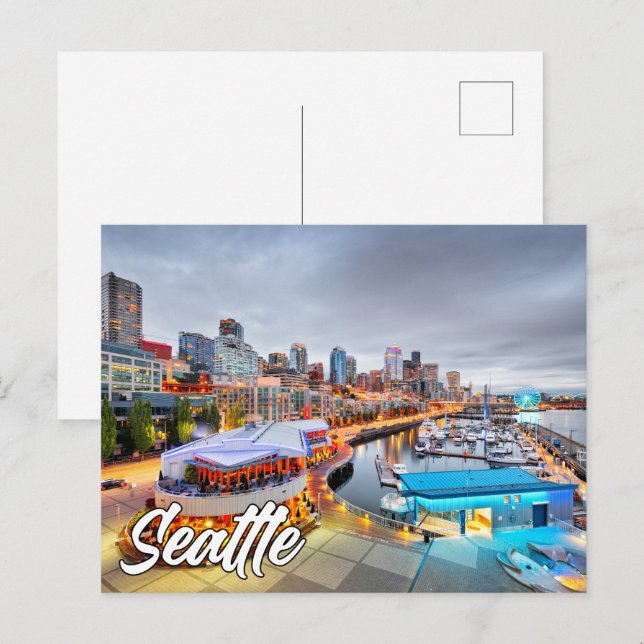 Carte Postale Seattle, Washington, États-Unis (Devant / Derrière)