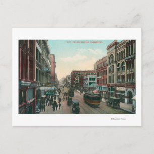 Carte Postale Seattle, Washington Vue aérienne de la première av