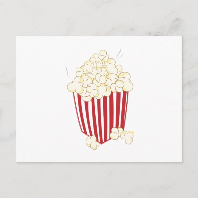 Carte Postale Seau De Popcorn (Devant)