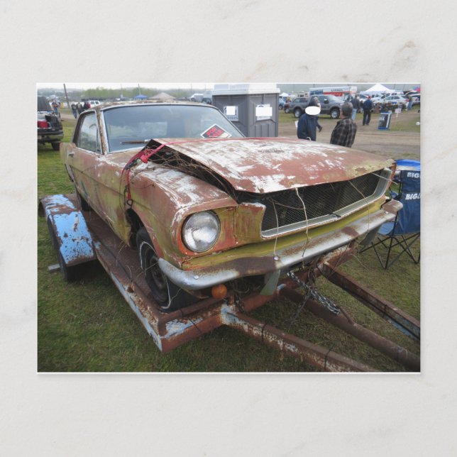 Carte Postale Seau De Rouille Avec Cou De Bent (Devant)