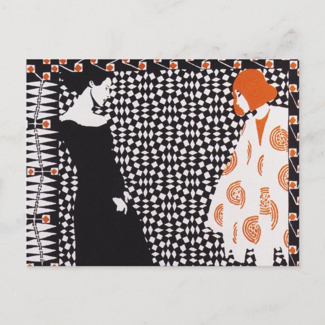 Carte Postale Sécession de Vienne - Kolo Moser Vorfruhling (Devant)