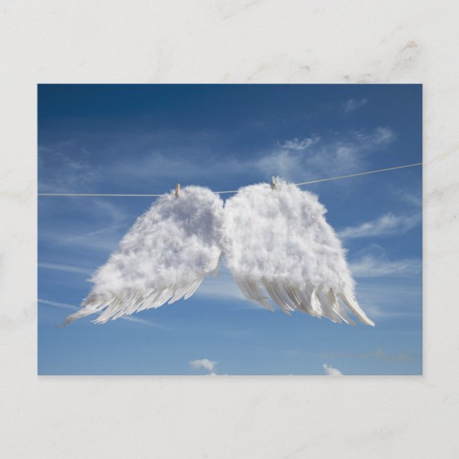 Carte Postale Sécher les ailes de l'ange. (Devant)