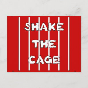 Carte Postale Secouer La Cage
