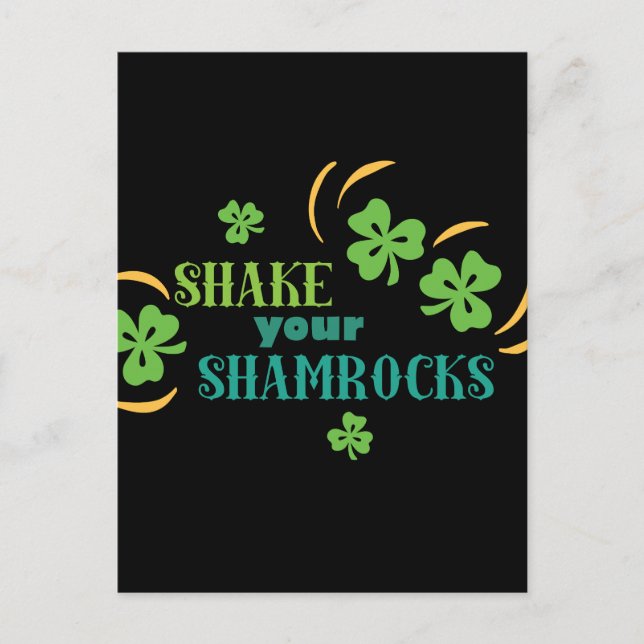Carte Postale Secouer vos Shamrocks (Devant)