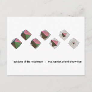 Carte Postale Sections de l'hypercube