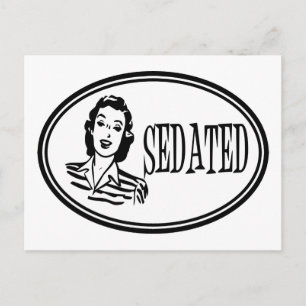 Carte Postale Seded Retro femme de ménage