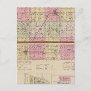 Carte Postale Sedgwick County, Conway et Belle Plaine, Kansas