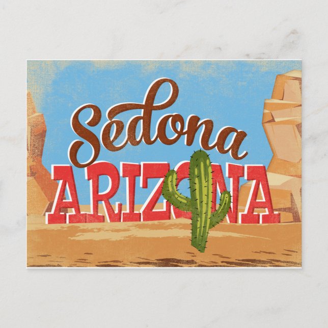 Carte postale Sedona Arizona Vintage voyage (Devant)