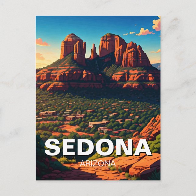 Carte Postale Sedona Arizona Voyage Vertical (Devant)