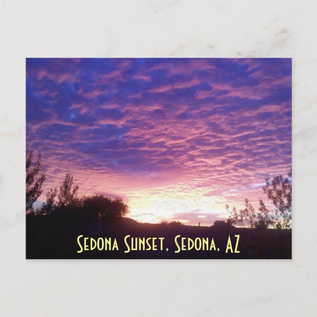 Carte Postale Sedona Sunset, Sedona, AZ (Devant)