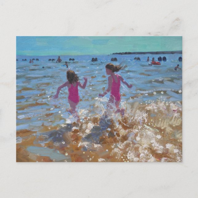 Carte Postale S'effondrer dans la mer Clacton. 2014 (Devant)