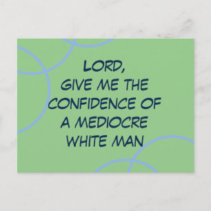 Carte Postale Seigneur, donne-moi confiance à un homme blanc méd