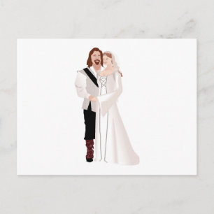 Carte Postale Seigneur Médiéval Et Dame