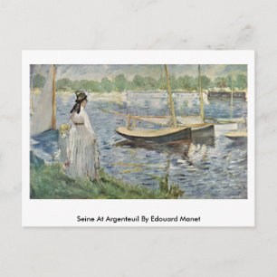 Carte Postale Seine À Argenteuil Par Edouard Manet