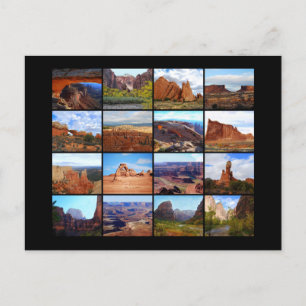 Carte Postale Seize Icônes Paysages Utah