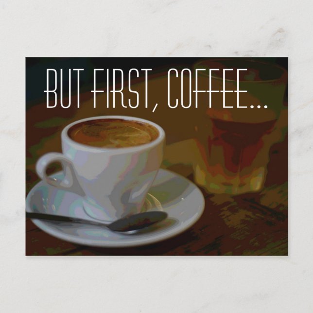 Carte Postale Sélection de cadeaux pour les amateurs de café (Devant)