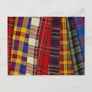 Carte Postale Sélection de tartans