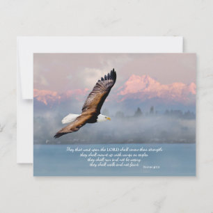 Carte Postale S'élever avec des ailes comme les aigles Beaux-Art