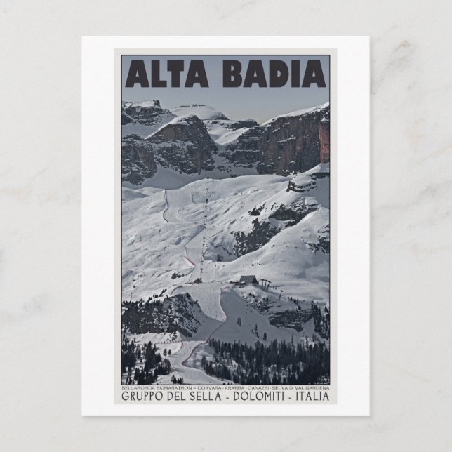 Carte Postale Sella Ronda - Alta Badia Run 20 (Devant)